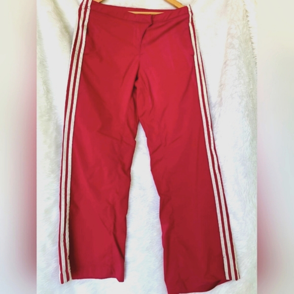 Adidas Red Flared Pants - Picture 2 of 6